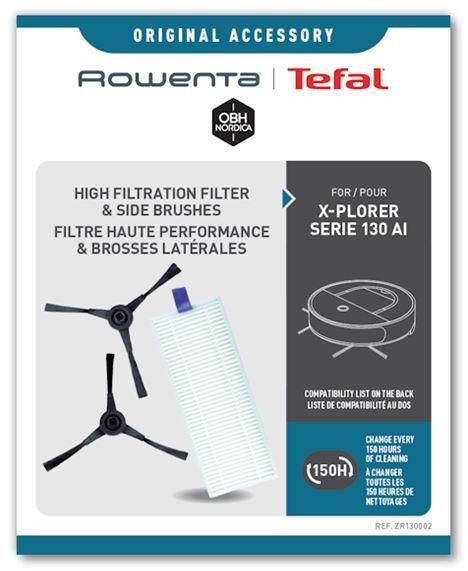 Боковые щетки и фильтр Робота-пылесоса Rowenta Serie 130AI ZR130002 фото 2