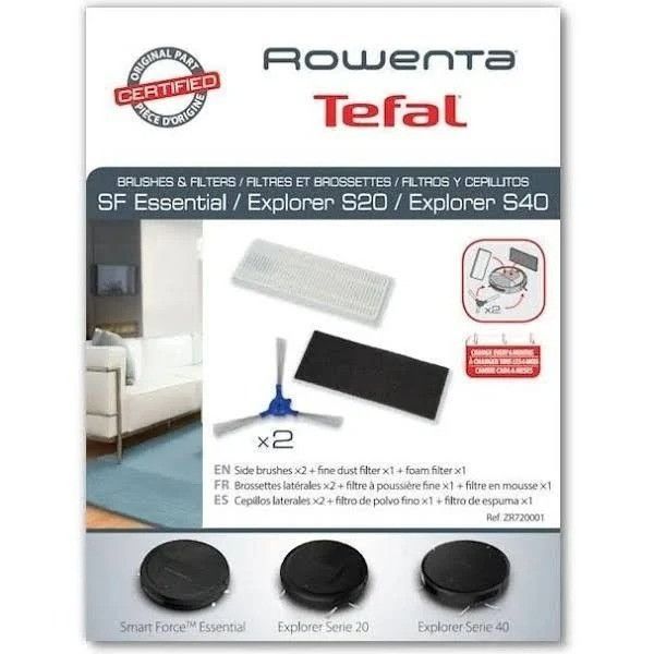 Щетки и фильтры робота-пылесоса Rowenta RG7275WH ZR720001 фото 2
