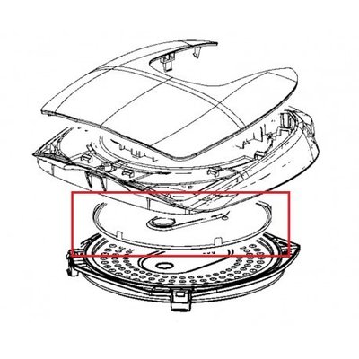 Внутренняя крышка мультиварки Moulinex RK705826 SS-995073 фото 1