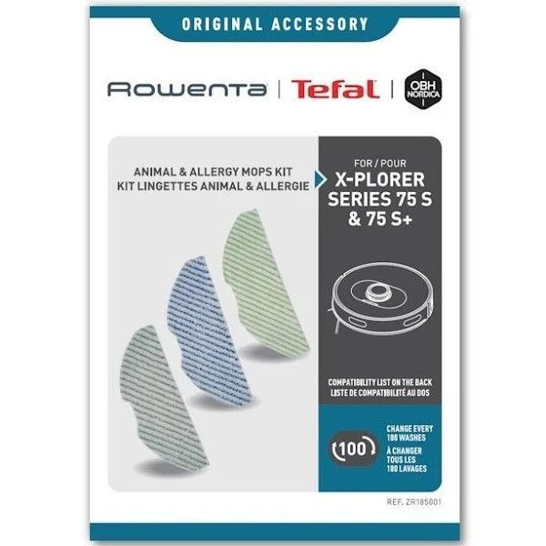 Салфетки из микрофибры робота-пылесоса Rowenta RR8585WH ZR185001 фото 2