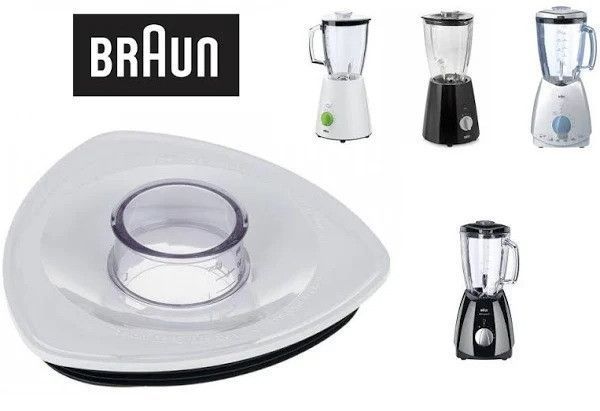 Кришка чаші в зборі з пробкою та ущільнювачем блендеру Braun JB3010 AS00000022 фото 3