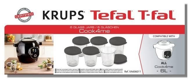Набор стеклянных баночек мультиварки Tefal CY851130 XA606011 фото 2