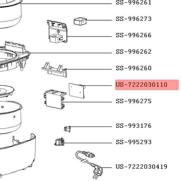 Плата питания мультиварки Tefal RK900151 US-7222030110 фото 2